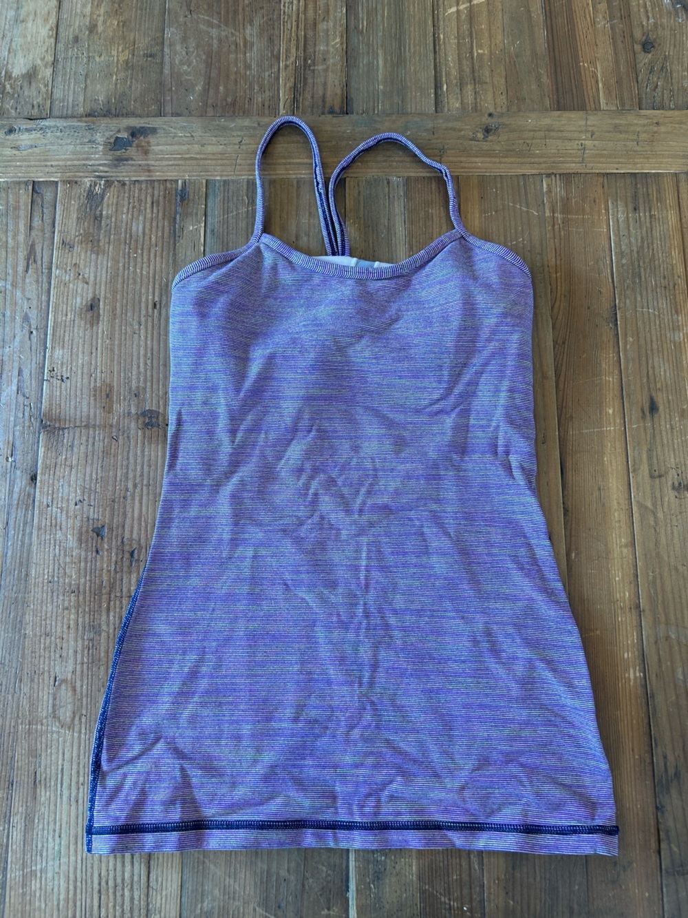 Lululemon Power Y Purple Heathered Tank Top